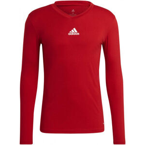 adidas TEAM BASE TEE Pánské fotbalové triko, červená, velikost XS