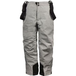 ALPINE PRO GUSTO Dětské lyžařské kalhoty, šedá, velikost