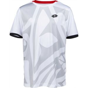 Lotto TOP TEN III TEE PRT PL Bílá XL - Chlapecké tenisové tričko
