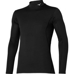 Mizuno MID WEIGHT HIGH NECK Dámské termo triko s dlouhým rukávem, černá, velikost XL