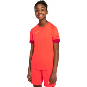 Nike DRI-FIT ACADEMY Červená S - Chlapecké fotbalové tričko