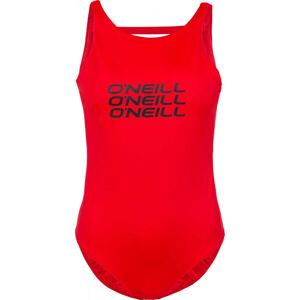 O'Neill PW NOOS LOGO BATHINGSUIT Dámské jednodílné plavky, Červená, velikost 36