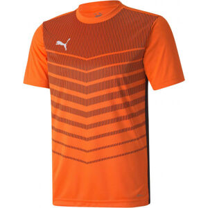 Puma FTBL PLAY GRAPHIC SHIRT Oranžová L - Pánské sportovní triko