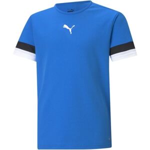Puma TEAMRISE JERSEY JR Modrá 152 - Dětské fotbalové triko