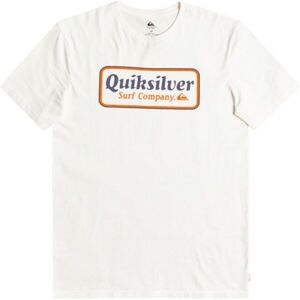 Quiksilver BORDER M TEES Pánské triko, Bílá,Modrá,Červená, velikost XXL